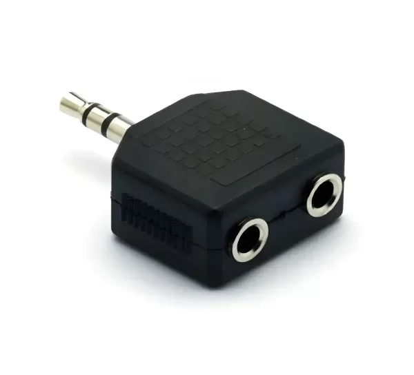 Producto - Adaptador Miniplug JA 2 Hembra 3.5 a Macho 3.5 Stereo Negro