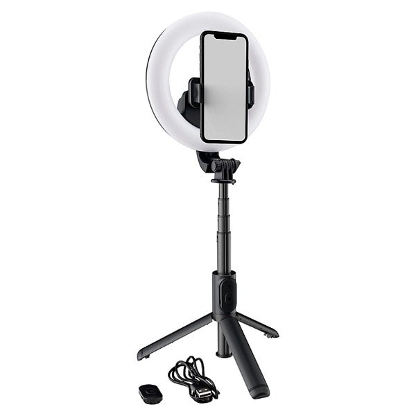 Producto - TRÍPODE Y PALO DE SELFIE CON ARO DE LUZ