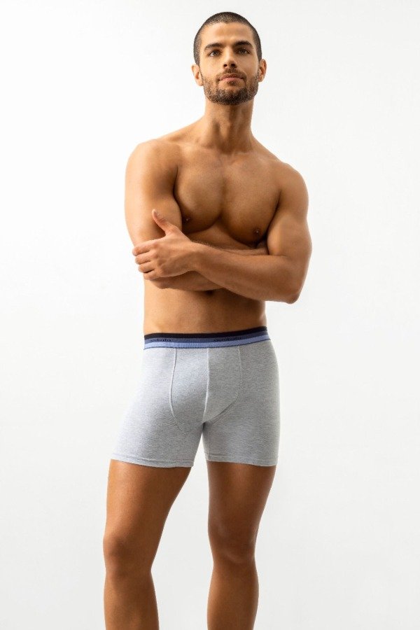 Producto - Art 5087 ACROBATA Boxer de algodon monocromo combinado. MELANGE