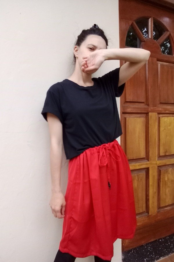 Producto - Falda Fuego. Corta.