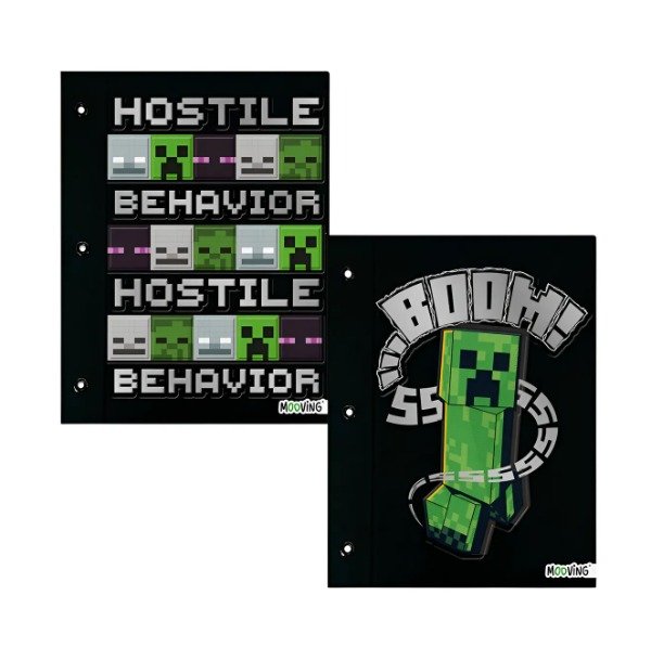 Producto - Carpeta N3 tapas Minecraft MOOVING