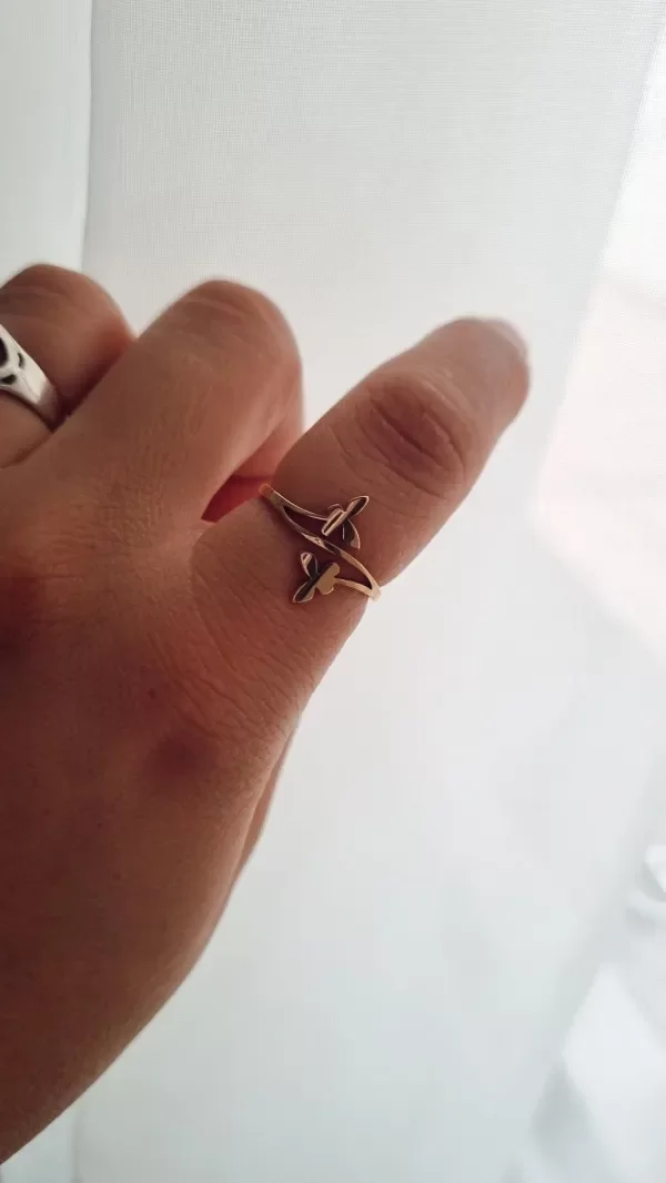 Producto - Anillo doble mariposa Ad