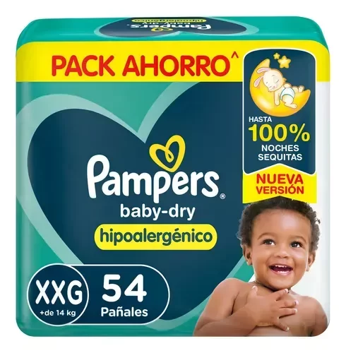 Producto - Pampers Baby Dry xxg 54