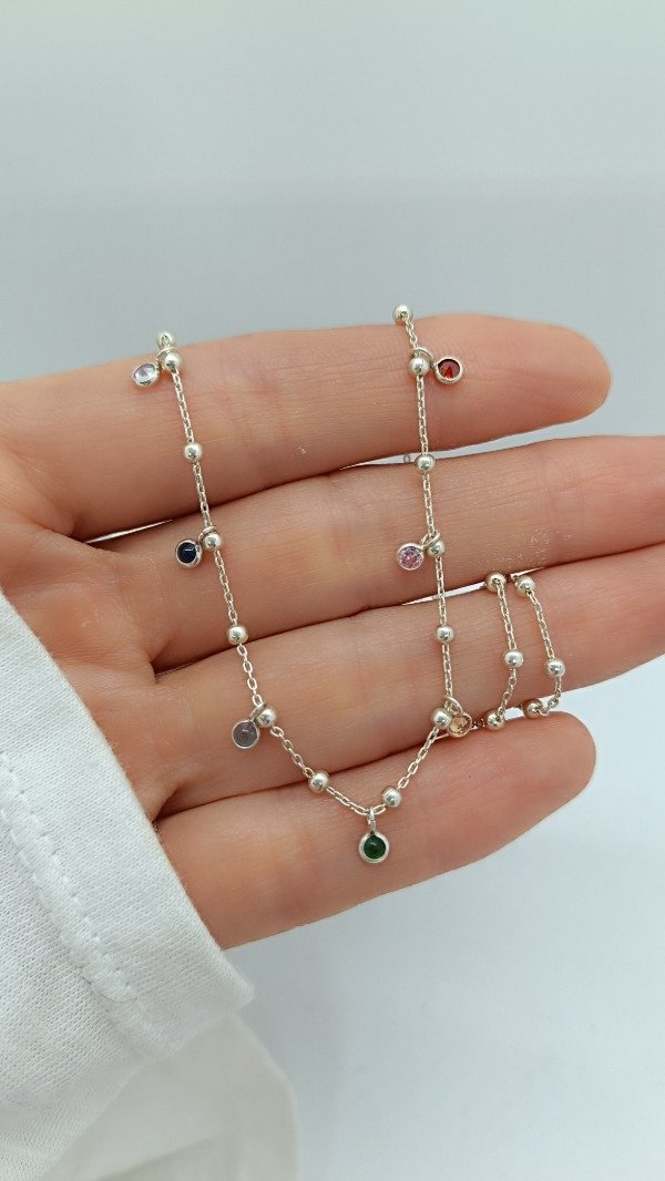 Producto - Gargantilla bolitas y cubics