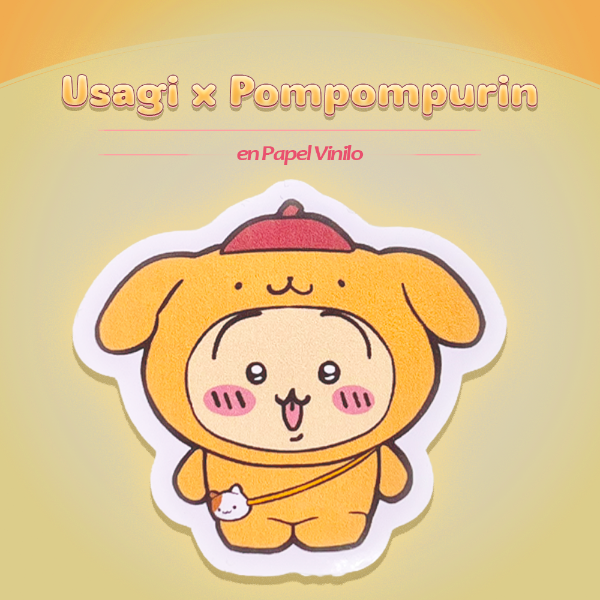 Producto - Usagi x Pompompurin (sticker)
