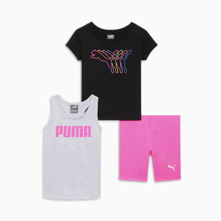 Producto - Conjunto para Niñas Marca PUMA Neon Black