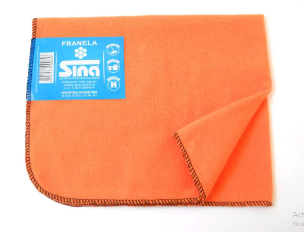 Producto - Franela SINA algodon - 40x50 aprox