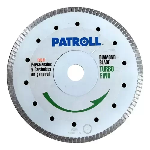 Producto - Disco Diamantado Turbo Fino Patroll 7'' Aliafor 180 Mm