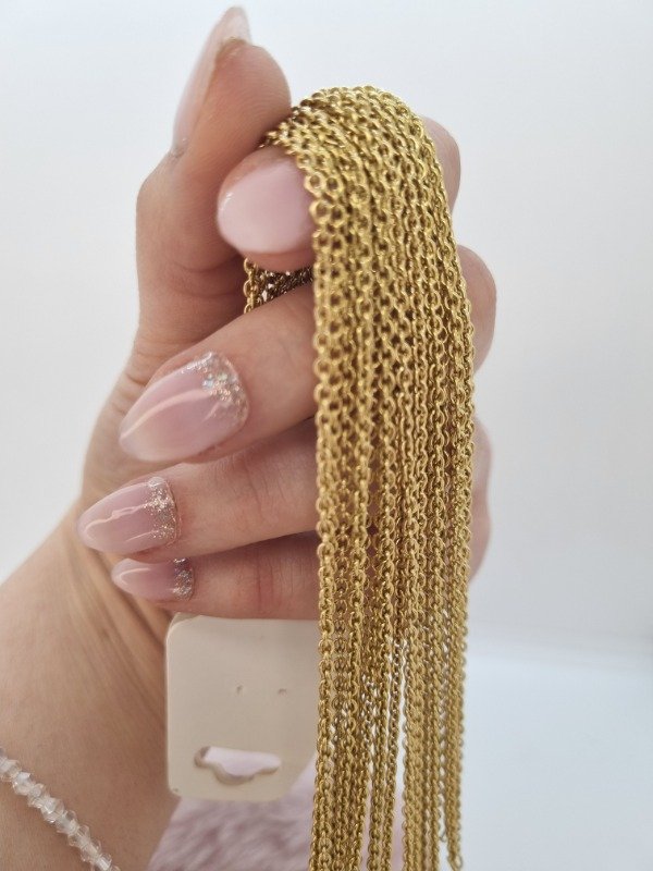 Producto - Cadena acero dorado x10 yxx1546 55cm