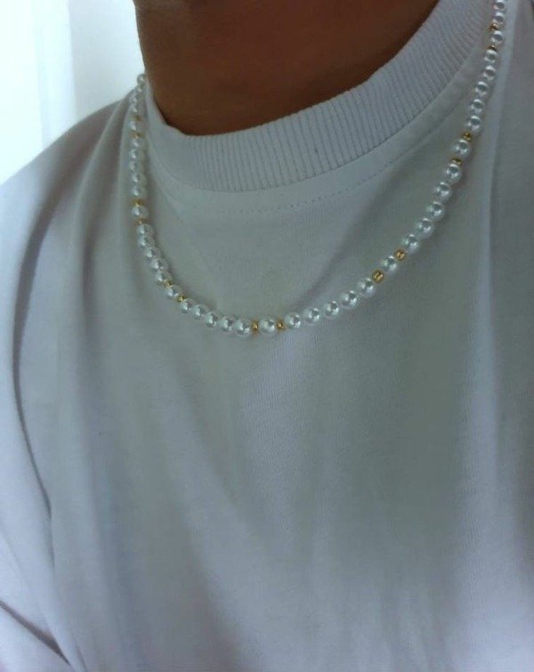 Producto - Collar perlas golden