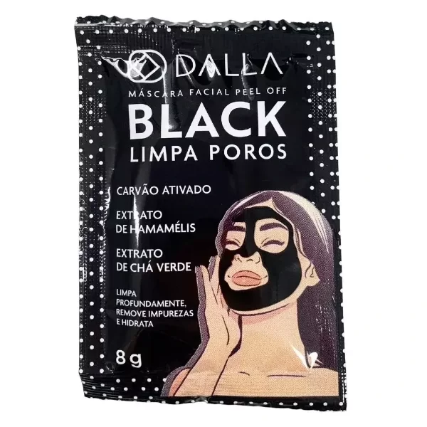 Producto - Mascarilla Facial Rosa Peel Off  Black limpia poros - Dalla