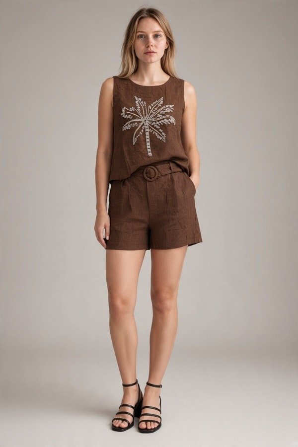 Producto - REMERA PIEDRA CONJUNTO CORTO TIRA A053 - 0