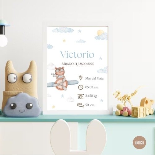 Producto - Cuadro Oso avion