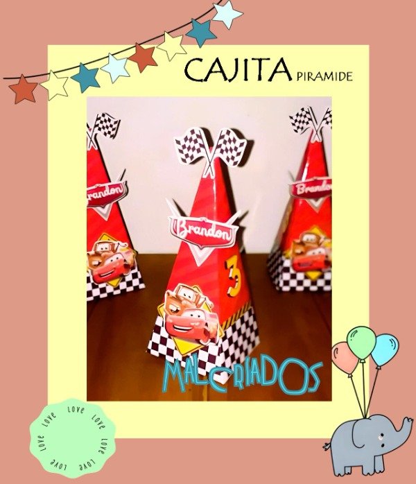 Producto - CAJITA PIRAMIDE X10