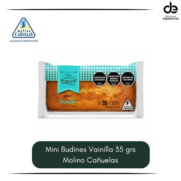 Producto - Mini budines Vainilla x 35 grs Molino Cañuelas