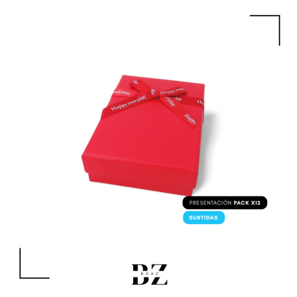 Producto - ESTUCHE REGALO X 12 PCS 7X9 CM CON MOÑO C.SURTIDO - 2031-3 - 0