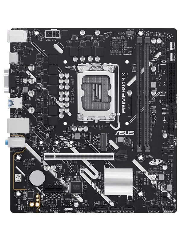 Producto - Mother skt 1851 (Intel Series 2) Asus Prime H810M-K -hdmi/vga -2x ddr5 -4x Sata - 0