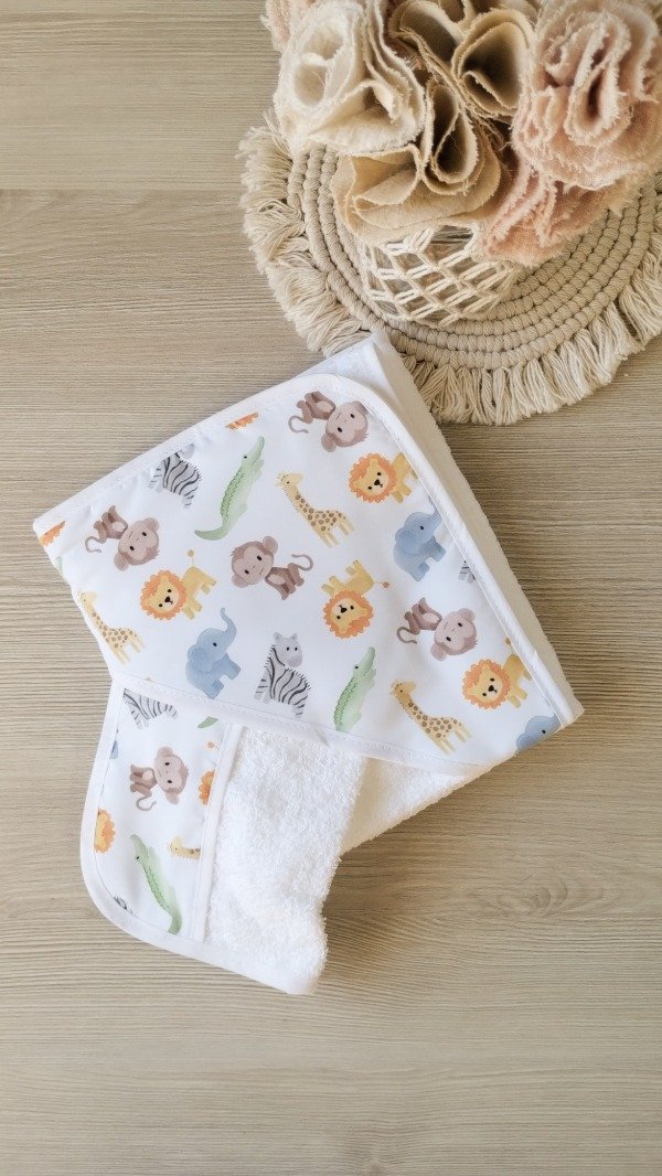 Producto - Toallón con babita JUNGLA