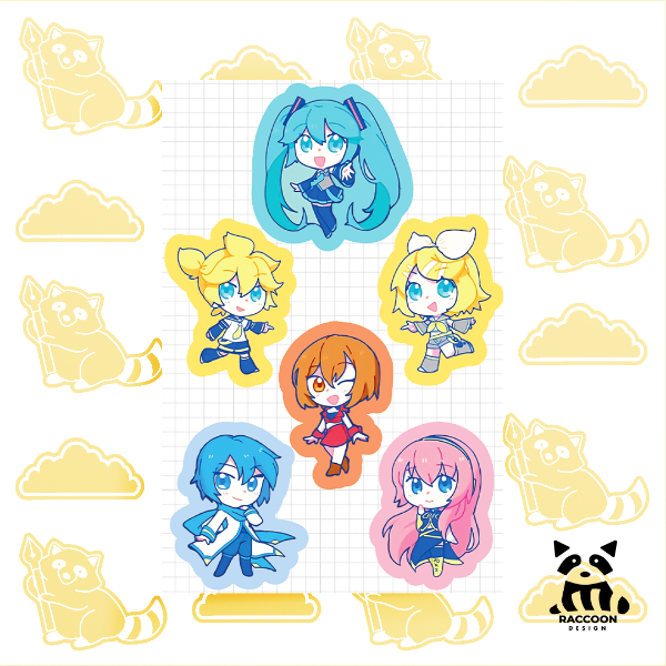 Producto - Plancha de Stickers Vocaloid 1