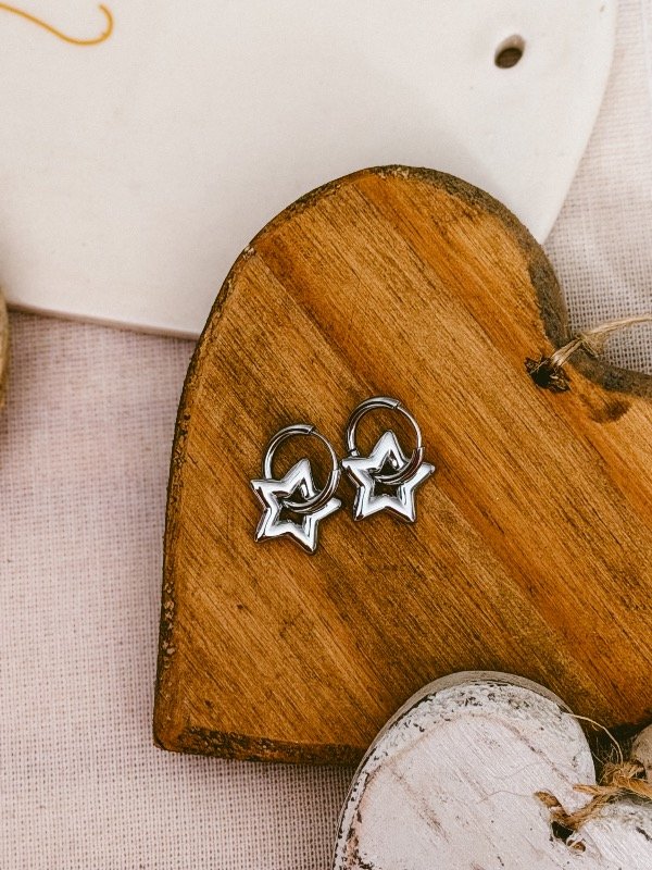 Producto - Argollas con estrella inflada