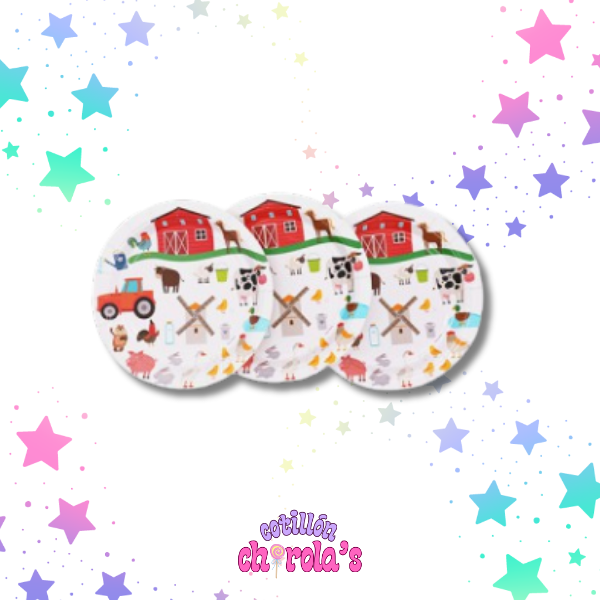 Producto - PLATO GRANJA - 6 UNIDADES