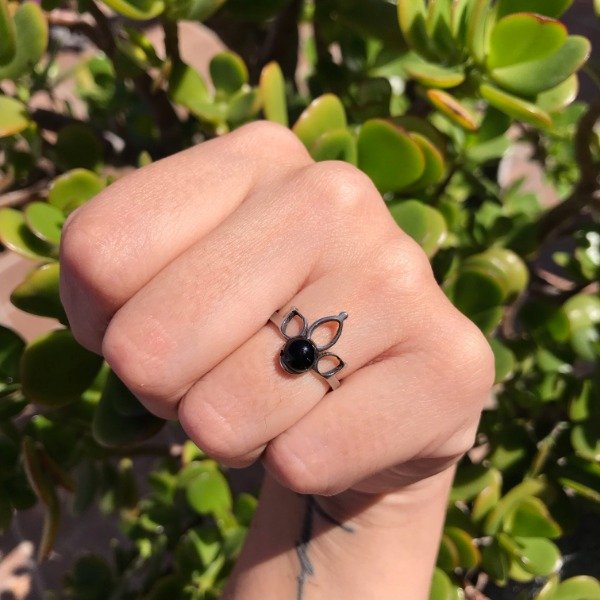 Producto - Anillo Piedra Negra