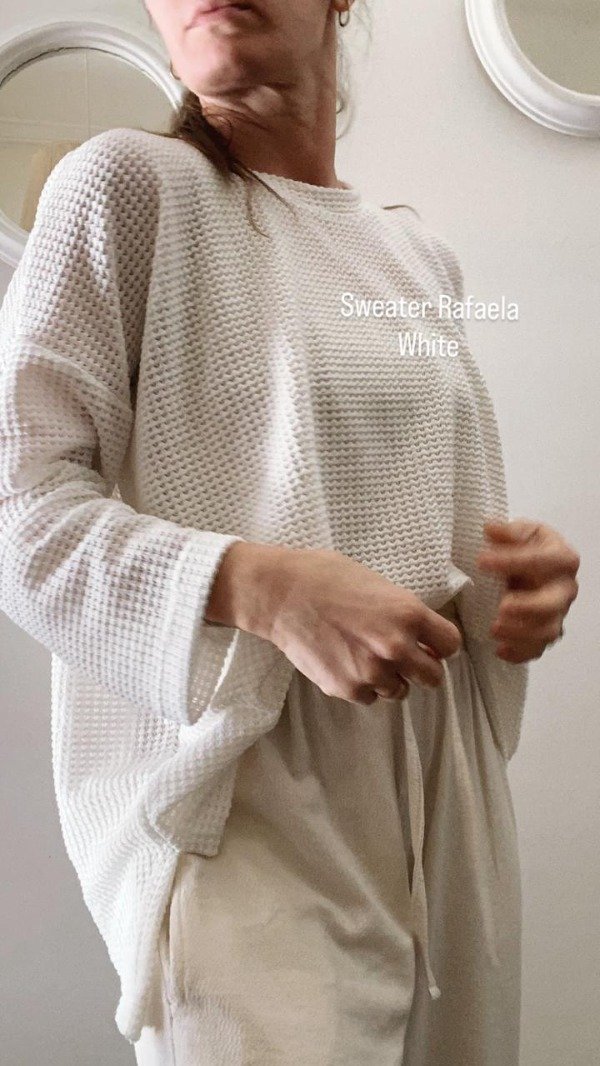 Producto - Sweater de Hilo Rafaela White