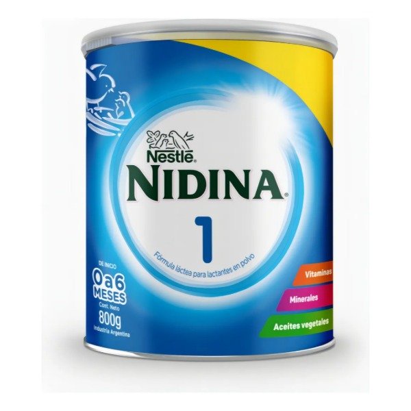 Producto - Leche Nestlé Nidina 1 en Polvo - Lata x 800 g