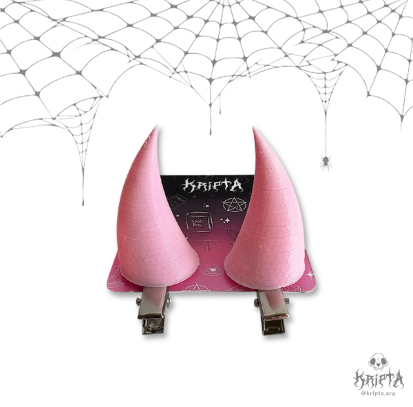 Producto - Cuernos hebilla rosa