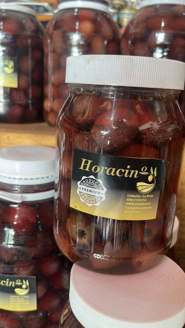 Producto - Aceitunas negras sin carozo Horacin 1/2 kg