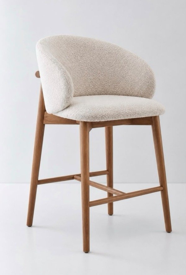 Producto - Banqueta - Silla alta Khira [Natural/Negra] - 1