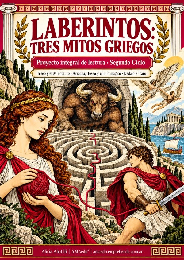 Producto - Lectura LABERINTOS: TRES MITOS GRIEGOS (Quinto y Sexto Grado)