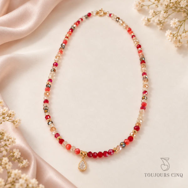 Producto - Collar Zuri Rojo Multicolor - 1
