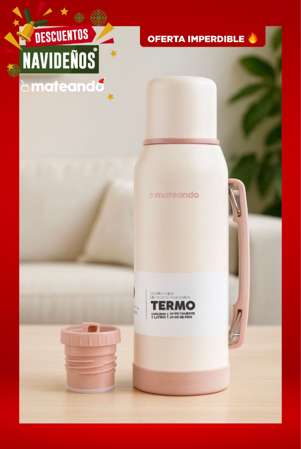 Producto - TERMO MATEANDO CLASSIC 1LT. - ROSA QUARTZ