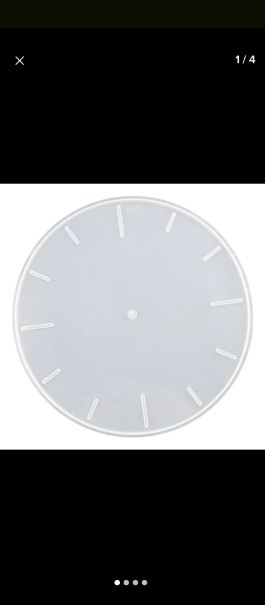 Producto - Molde silicona para reloj 32cm resina epóxica