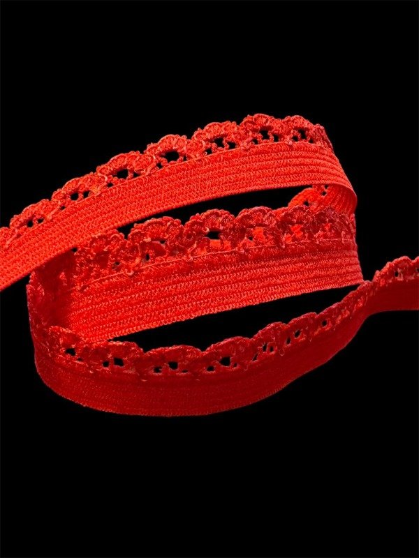 Producto - Picot Coronita Rojo 12 mm ELACIN (1 metro)