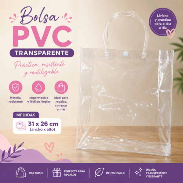 Producto - Bolsa pvc 31x26cm