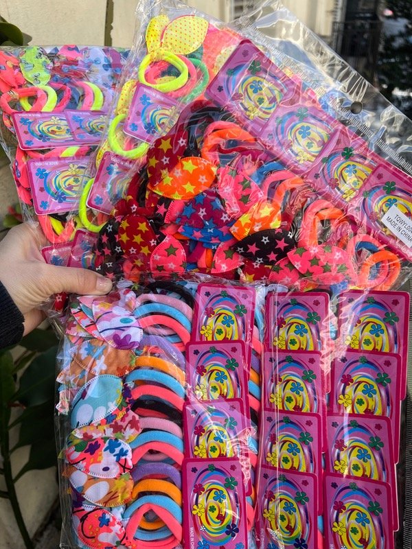 Producto - Paquete de colitas conejito fluor