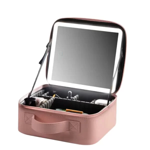 Producto - ORGANIZADOR DE MAQUILLAJE CON ESPEJO LED