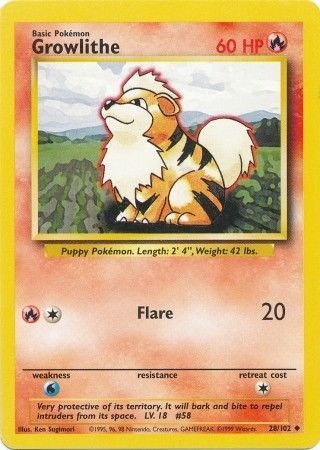 Producto - Growlithe (28/102) [Base Set Unlimited]