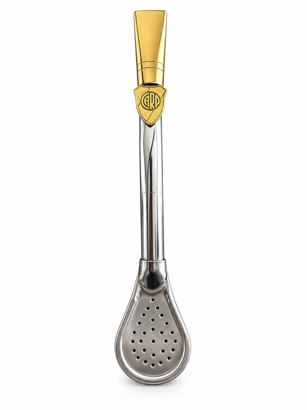 Producto - BOMBILLON RIVER DE ACERO Y BRONCE