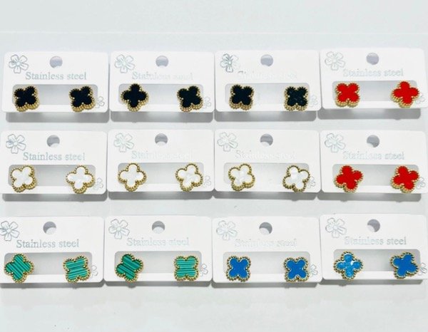 Producto - Aritos trébol aclarar en descripción