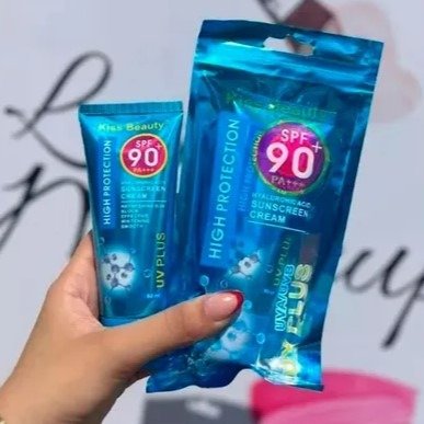 Producto - Protector solar 90fps hyaluronic acid - Kiss Beauty