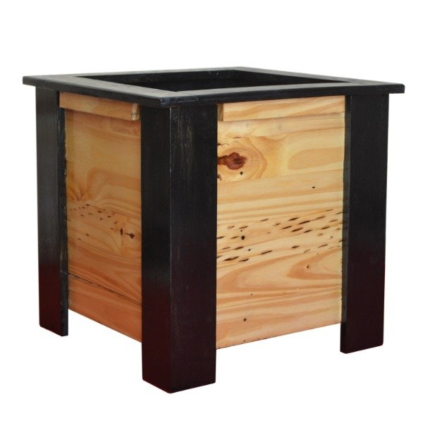 Producto - Maceta De Madera Cubo 4040 - Industrial