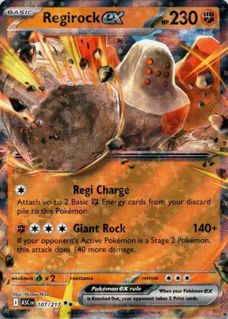 Producto - Regirock ex (107/217) [Mega Evolution: Ascended Heroes]