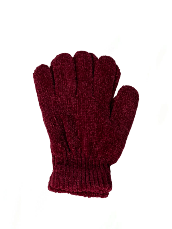 Producto - Guantes chenille Bordo