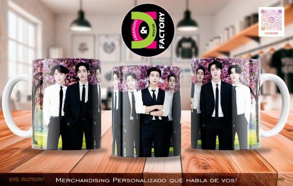 Producto - Taza BTS - TZ-RT-BL-11OZ-248-MUS-BTS