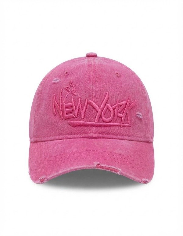 Producto - Gorra new York estrella bordada color fucsia