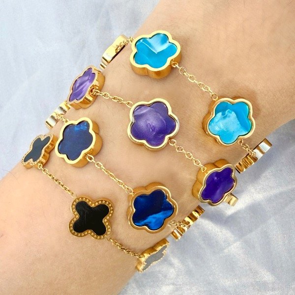 Producto - Pulsera VC summer-Titanio enchapado en oro 18k