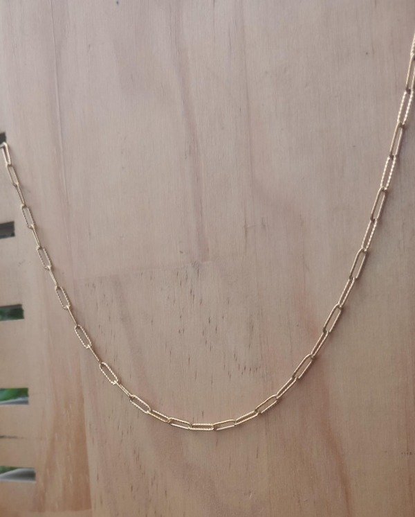 Producto - Cadena Dorada Eslabones Labrados - 4